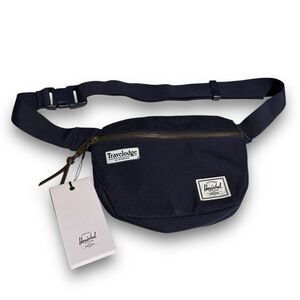 Herschel Blue Hip Pack Raven Crosshatch Fanny Pack Adjustable Strap *Branded